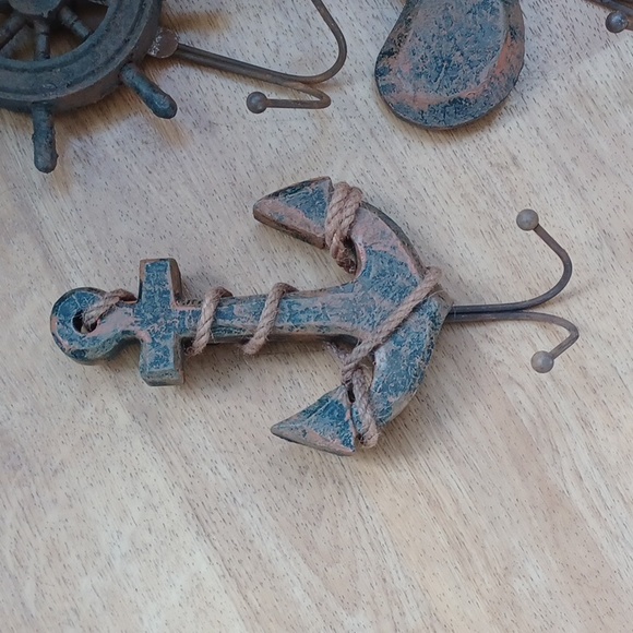 Wall hooks,home decor set of the towel hooks, beach decor - Picture 2 of 5